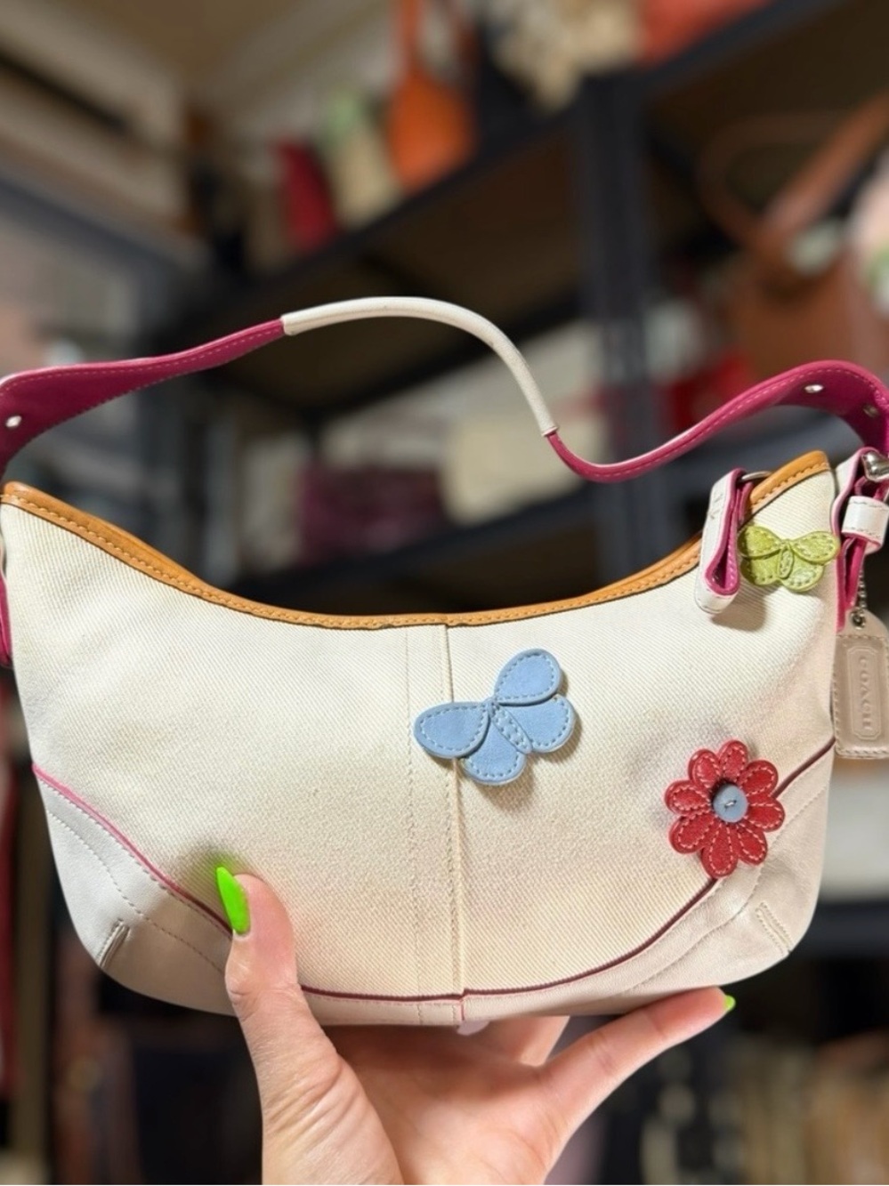 Coach RARE Vintage Limited Edition Shibuya Spring 2003 Floral Soho Hobo - Picture 5 of 8